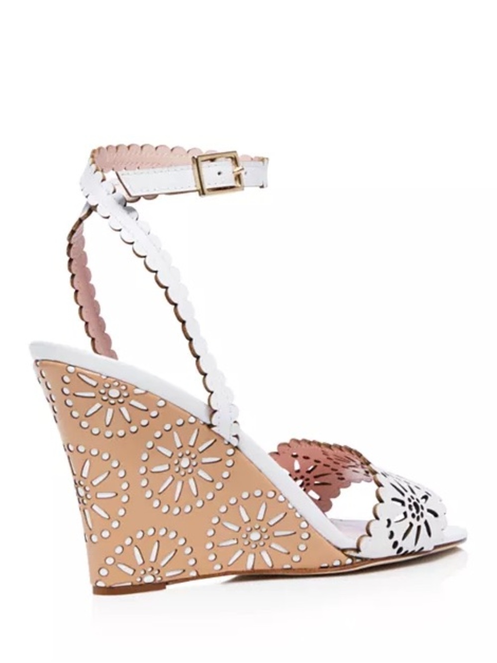 Kate Spade Iago Laser-Cut Wedge Sandals - Picture 3 of 7